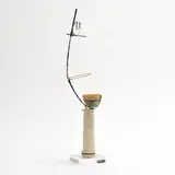 Thom Bohnert, Form R-91, 1984 Clay, wire, acrylic