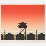 Roger Shimomura, Reveille [Minidoka Snapshots]