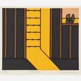 Roger Shimomura, Nightfall [Minidoka Snapshots]
