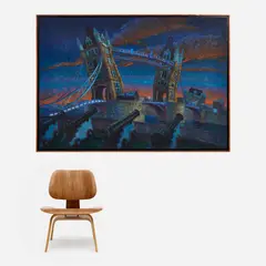 John A. Parks, Tower Bridge, 1985, Oil on canvas