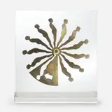 Ernest Trova, Falling Man: Suspended Relief, 1969 Brass and, acrylic
