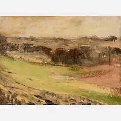 Norman Heflin, Brightland Place, Oil on canvas