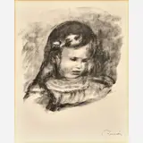 Pierre-Auguste Renoir, Claude Renoir la Tete Baisee, 1904, Lithograph on paper