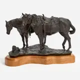John D. Free, The 1st Team, 1983, Patinated bronze