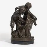 Raoul François Larche, The Fauns, Patinated bronze