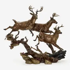 Elusive by Mark Hopkins, 2000, Patinated bronze, sold Nov 2024