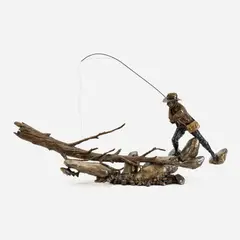 Downriver Run (Large) by Mark Hopkins, 2001, Patinated bronze, sold Nov 2024
