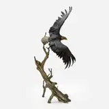 Mark Hopkins, Into the Wind, 1999, Patinated bronze