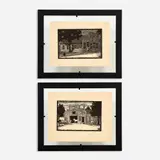 Herschel C. Logan, Old Print Shop, 1925, 4" x 6" Livery Stable, 1925, 4" x 6" Woodcuts on laid paper Each bears the name of Herschel Logan in, pencil