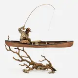 Mark Hopkins, Upstream, 2002, Patinated bronze