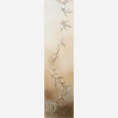 Frederic James, Study of a Falling Leaf, Graphite and chalk on paper