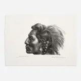 Charles Banks Wilson, American Profile, 1989, Lithograph on paper