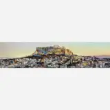 James R. Hamil, Acropolis, Athens, Watercolor on paper