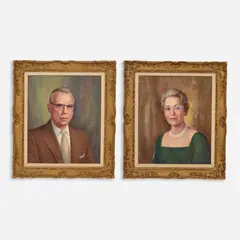 Daniel MacMorris, Harry C. McCray and Jeanette McCray, 1976, oils on canvas