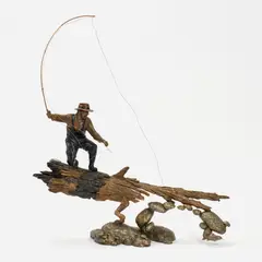 The Take by Mark Hopkins, 1998, Patinated bronze, sold Nov 2024