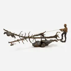 Downstream Drift by Mark Hopkins, 1997, Patinated bronze, sold Nov 2024