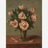 Wallace Herndon Smith, Roses, Oil on canvas