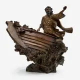 Mark Hopkins, Calming the Tempest, 2001, Patinated bronze