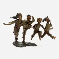First One There by Mark Hopkins, 2006, Patinated bronze, sold Nov 2024