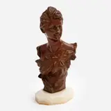 Georges Van der Straeten, Brigitte, 1888, Patinated bronze