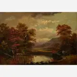 James N. Hess, Untitled landscape, 1874, Oil on canvas