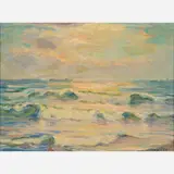 Francesco Spicuzza, Breaking Waves, Oil on board