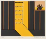Roger Shimomura, Nightfall [Minidoka Snapshots]