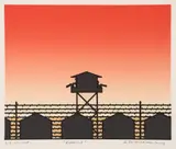 Roger Shimomura, Reveille [Minidoka Snapshots]