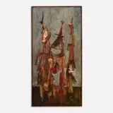 Robert Blackman, The Warrior, 1961, Oil
