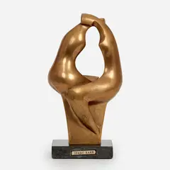 Isaac Kahn, The Lovers, circa 1980s, Patinated bronze