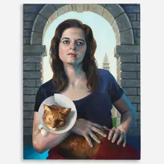 Ann Piper, Saint Lucy as a Cat, 2008, Oil on canvas