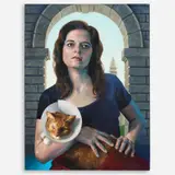 Ann Piper, Saint Lucy as a Cat, 2008, Oil on canvas