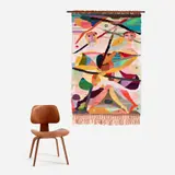 Gabriella Polony Mountain, Battle of the Sexes series weaving Cotton, wool, acrylic