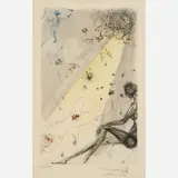 The Shepherd [from Song of Songs] by Salvador Dalí, 1971, Color etching, sold Aug 2024