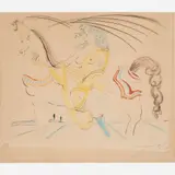 Salvador Dalí, Diane de Poitiers, 1974, Drypoint