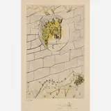 My beloved is like a roe [from Song of Songs] by Salvador Dalí, 1971, Color etching, sold Aug 2024