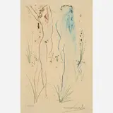 Return, O Sulamite [from Song of Songs] by Salvador Dalí, 1971, Color etching, sold Aug 2024