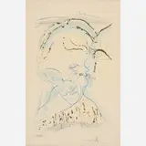 The dovelike eyes on the bride [from Song of Songs] by Salvador Dalí, 1971, Color etching, sold Aug 2024