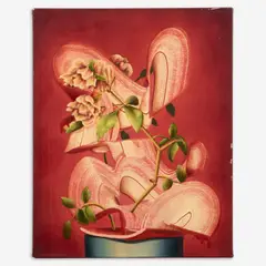 Damien Flood, Interlock, 2017, Oil on canvas