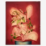 Damien Flood, Interlock, 2017, Oil on canvas