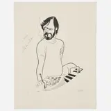 Al Hirschfeld, Stephen Sondheim, 1999, Lithograph on paper