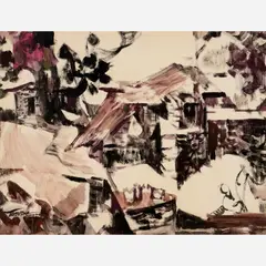 Romeo Tabuena, Casa de Adobe, 1956, Tempera on paper
