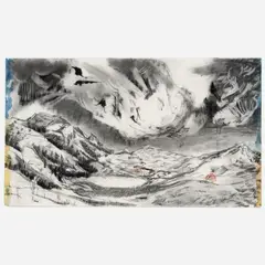 Russell Ferguson, Like a tree beating in the rain, 2008, Charcoal