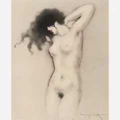 Illustration from La Vie de Seins by Louis Icart, 1945, Aquatint, sold Aug 2024