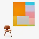 Nick Vaccaro, Plots of Color (Theme to the West #10), 1989, Acrylic on canvas