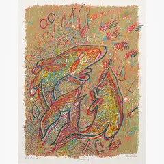 Michael Stack, Dancing, 1983, Serigraph on paper