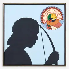 Ahül Kachina by Nick Vaccaro, Acrylic on canvas, sold Aug 2024