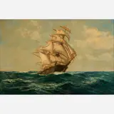 Daniel Sherrin, Clipper Ship at Sail, 1939, Oil on canvas