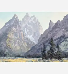 Bill Freeman, Majic Peaks, circa 1990s, Oil on canvas