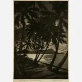 Huc-Mazelet Luquiens, Moonlight on Diamond Head, 1932, Aquatint and etching on paper